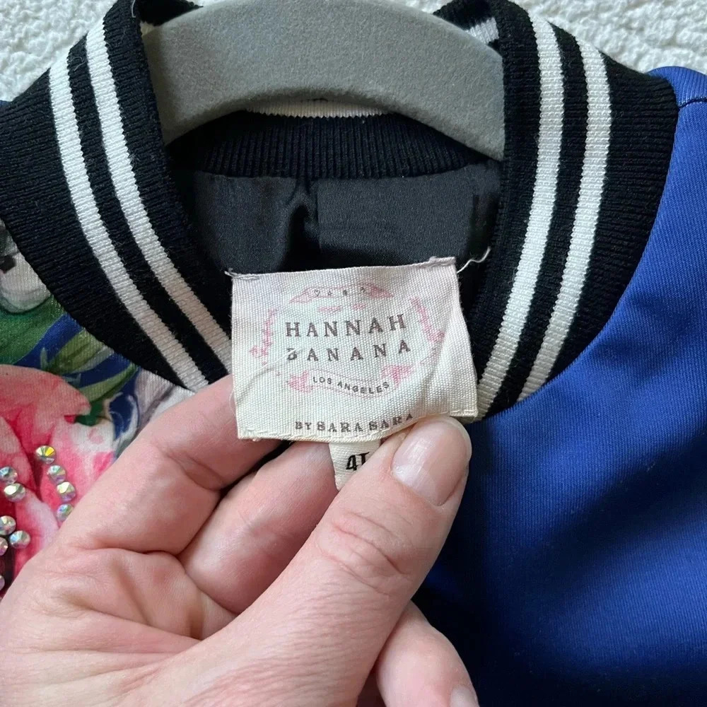 Hannah Banana size 4 butterfly bomber jacket - Picture 4 of 5